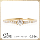 新款日本代购群镶0.26ct克拉钻石戒指排钻女戒18K黄金白金玫瑰金