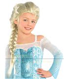 艾莎公主ElsaCOS动漫冰雪奇缘爱莎假发套 儿童圣诞节舞台表演道具