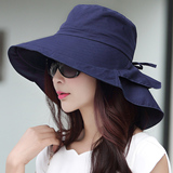 帽子女夏天韩版潮遮阳帽女优雅大荷叶边防紫外线大沿防紫外线帽