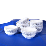 简爱 家用米饭碗 陶瓷面碗 5英寸大饭碗 陶瓷碗套装 微波炉碗