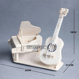 木制拼装乐器钢琴吉他模型创意玩具动手组装木头男孩女孩diy礼物