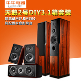 Hivi/惠威 天鹅2号DIY3.1同惠威M3和RM300同配置家庭影院音箱套装
