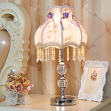 欧式卧室床头灯创意婚庆奢华韩式公主田园装饰LED调光台灯包邮