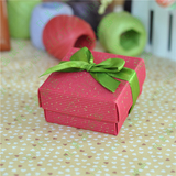 瓦愣红色纸盒 手工皂包装盒 喜糖盒 饰品 化妆品盒 内7.5*7.5*4CM