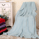针织毯毛毯单人空调毯秋冬毛巾毯盖毯午睡毯加厚毛巾被纯棉包邮