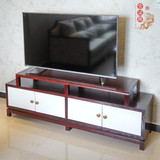 新中式家具现代实木雕花电视柜样板房客厅家具简约时尚电视柜矮柜