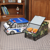 牛津布卡通收纳箱储物盒整理箱儿童玩具收纳盒可折叠汽车跑车模型