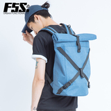 F5S潮男双肩包韩版骑行背包学生书包简约时尚潮流运动旅行电脑包
