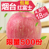 正宗烟台红富士苹果 山东栖霞特产天然脆甜新鲜苹果水果5斤包邮