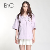 EnC衣恋旗下女装商场同款新品时尚韩版七分袖休闲外套EHJJ41222C