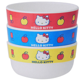 韩国代购进口正品hello kitty凯蒂猫儿童餐具饭碗 零食碗三个套装