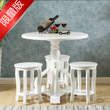 圆餐桌欧式白色餐台73/80厘米休闲咖啡几实木烤漆简约环保小餐桌