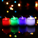 圣诞浪漫七彩\单色LED电子蜡烛灯 圣诞婚庆求婚表白创意小蜡烛