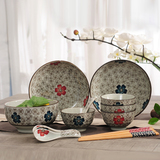 创意陶瓷餐具韩式碗碟套装厨房碗碟碗盘结婚送礼日式碗筷家用瓷器