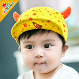 婴儿帽子6-12个月婴儿鸭舌帽春秋宝宝帽子棒球帽男女童遮阳帽春天