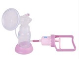 小白熊吸奶器哺乳手动吸奶器  HL-0613双圆环硅胶孕妇吸奶器手动