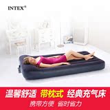 工地便携折叠充气床单双人INTEX充气床加宽加大加厚床垫户外室内