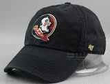 NCAA佛罗里达州立大学米诺尔人队全封口棒球帽子黑色休闲鸭舌帽潮