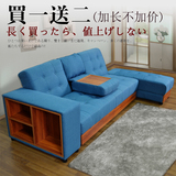 新款日式多功能布艺沙发床组合三人储物可折叠转角客厅小户型家具