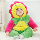 冬季加厚童装女宝宝衣服两个月婴幼儿冬装0-1岁婴儿连体衣连身衣