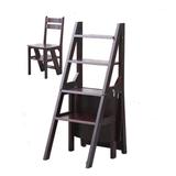 质量全实木楼梯凳 梯椅家用梯子两用折叠凳