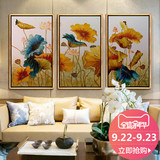 东南亚泰式油画纯手工客厅装饰画书房抽象画现代中式玄关壁画挂画