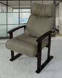 多功能办公电脑实木扶手舒适单人半瘫老人椅折叠懒人沙发高脚躺椅