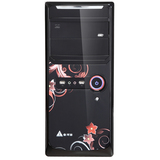 金河田 赤豹台式电脑机箱含350W电源 优质钢板 静音防辐射防尘