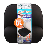 日本YAC 汽车记忆棉单片坐垫无靠背坐垫新款单座车垫免捆绑四季垫