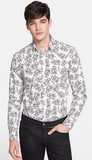 美国代购正品Versace Collection男装棉质弹力长袖衬衣印花衬衫