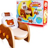 宝宝可调节洗头椅带盖坐便器椅子三合一多功能儿童洗头椅送故事机