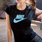 Nike耐克短袖T恤女 正品2016女子新款运动休闲T恤 718604-011-066