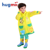 hugmii儿童雨衣雨鞋套装婴幼儿男女童学生宝宝出行卡通雨具两件套