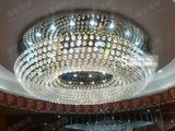 热卖大型酒店工程灯圆形别墅客厅灯豪华会议室水晶灯1.5米LED吸顶