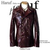 日本直邮代购 haruf 男士高级马皮外套 美国海军740大衣款 包邮价