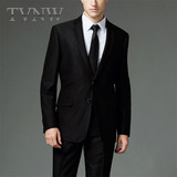 TVNW2015新款英伦纯色商务正装职业西服套装男士礼服大码西装0175