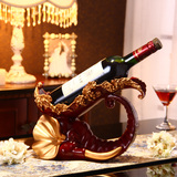 欧式红酒架酒柜摆件树脂创意葡萄酒架家居酒吧装饰品展示架工艺品