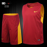 新款耐克双面穿篮球服定制 男比赛训练队服 团购运动篮球衣印字号