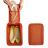 简易版旅行鞋子收纳袋 防水便携功能包鞋包 可折叠 不占空间2鞋位