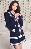 韩国代购女装2016春装3月韩版Jungmadam性感气质制服夹克短外套