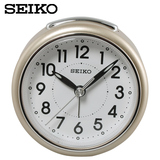 SEIKO日本精工 可爱时尚闹钟 简约静音 个性创意夜灯夜光小闹钟表