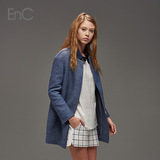 代购EnC2015新品 纯色修身百搭西装外套EHJK51111C