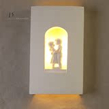 【灯的艺术与设计】简约现代宜家创意卧室床头客厅过道石膏壁灯
