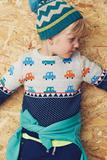 现货 英国官网正品 NEXT 代购 男童小汽车套头毛衣针织衫1.5-5岁
