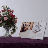 婚纱写真床头版画钟表桌面拉米娜摆台无框相框个性定制装饰画包邮