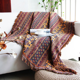 洲沙发罩 床盖毯 纯棉毯子线毯 客厅地毯 美式沙发垫巾毛毯出口欧