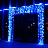 led彩灯闪灯串灯批发节日灯圣诞 防水户外商场装饰黑线摄影包邮