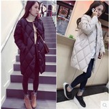 韩版新款冬季女装中长款加厚保暖羽绒棉衣学生款面包服大码女外套