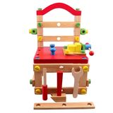 热卖男宝宝多功能拆装工具椅螺母丝组装组合儿童益智拼装木制积木