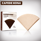 CAFEDE KONA咖啡滤纸 手冲滴漏咖啡机V型加厚无漂白 咖啡过滤纸